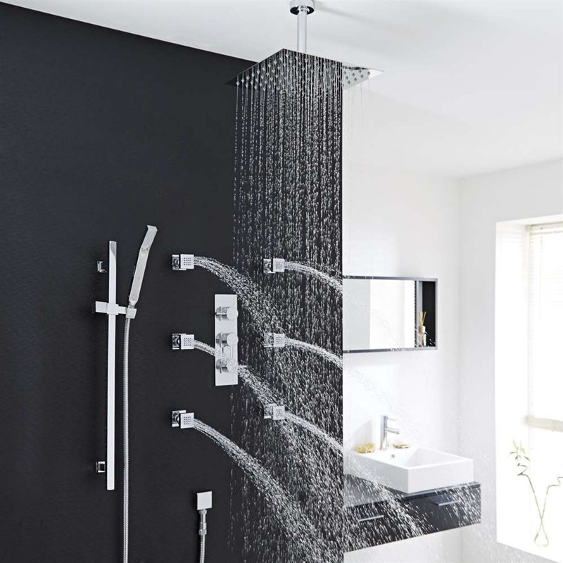 Pomme de douche à effet pluie Edimbourg, conception moderne luxueuse pour une expérience de douche ultime