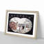 Temple in the Snow by Torii Kiyonaga - Picture Frame Art Print-55640375-55640372