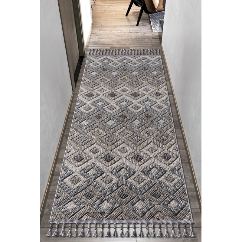 Egremont Machine Made Indoor / Outdoor Area Rug, Runner 2'7" x 9'10"