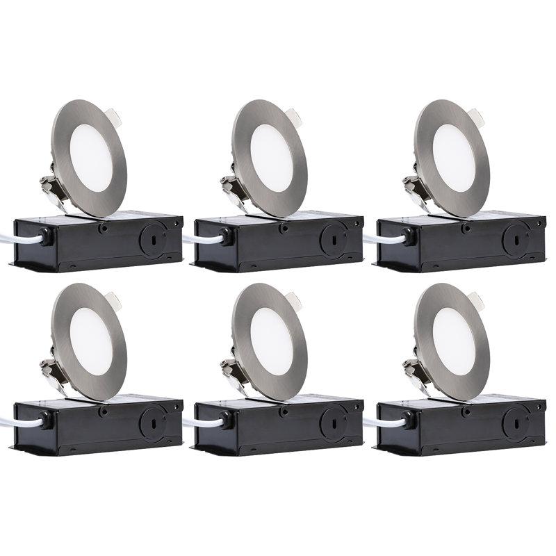 Luminaire encastré ultra-mince à DEL 3 pouces avec J-Box 3000K Elite blanc chaud Elite