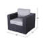Fully Assembled Patio Chair With Cushions-899408036-899408043