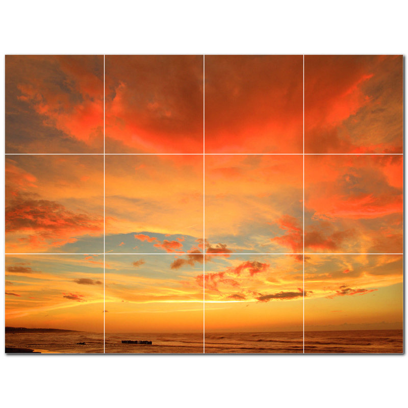 Coucher de soleil photo 8 x 8