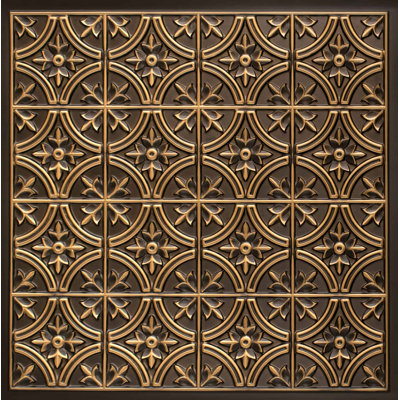 Scarlette 2 Ft. X 2 Ft. Drop-In Or Glue-Up PVC Ceiling Tile -  FROM PLAIN TO BEAUTIFUL IN HOURS, 290ag-24x24-10