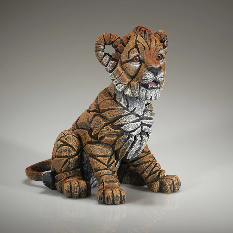 EDGE Sculpture Lion Cub Figure 8.6in H