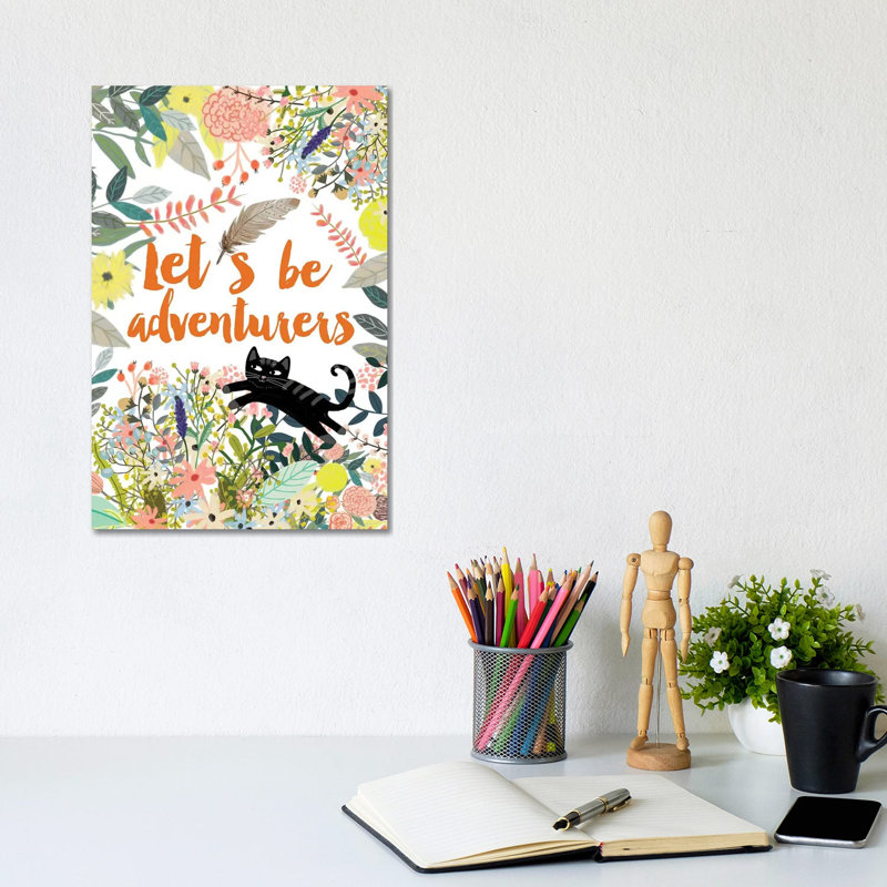 Let´S Be Adventurers II by Mia Charro - Wrapped Canvas Rectangle Print, 20.32 cm H x 30.48 cm W