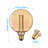 3.5W LED Globe Edison Bulbs Dimmable, Amber Glass, E26 Base, 2000K Soft Warm-131416799
