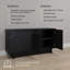 Buffet Orrsville - Buffet décoratif pour salon avec tablettes réglables-587640809