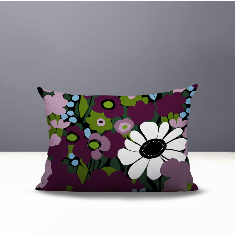 Coussin Maya, Rectangle H 18 po x l 25 po, Mauve