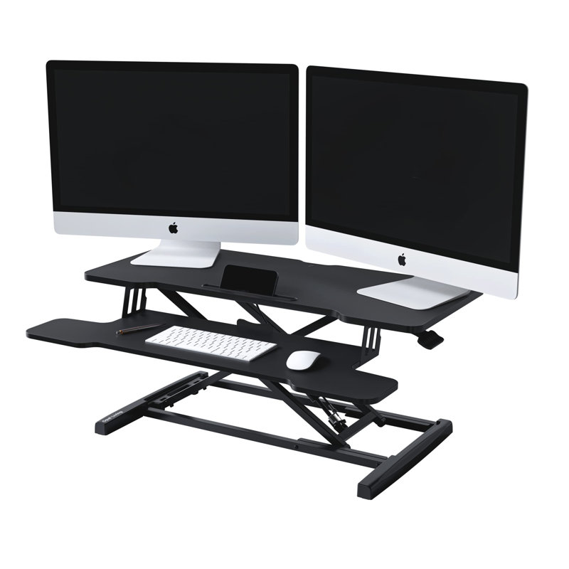 Adjustable Metal Base Standing Desk Converter