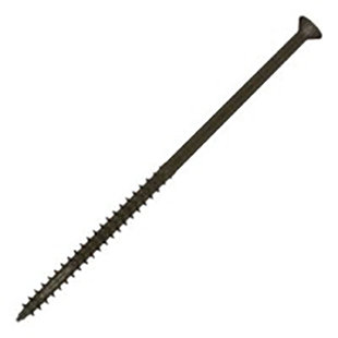 #10 Ultra Guard Square Drive Flat-Head Coarse Thread With Nibs Double Auger Wood Deck Screws (Set of 100)