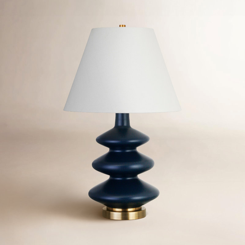 Danelea Glass Table Lamp, Blue