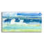 Art mural en verre épique «Gulf Shore 1» par Alicia Ludwig, 48 po x 24 po