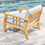 Chaise en bois d'eucalyptus miel Honey