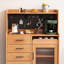 Garde-manger de style nordique en pin massif avec rail d'alimentation-287663265