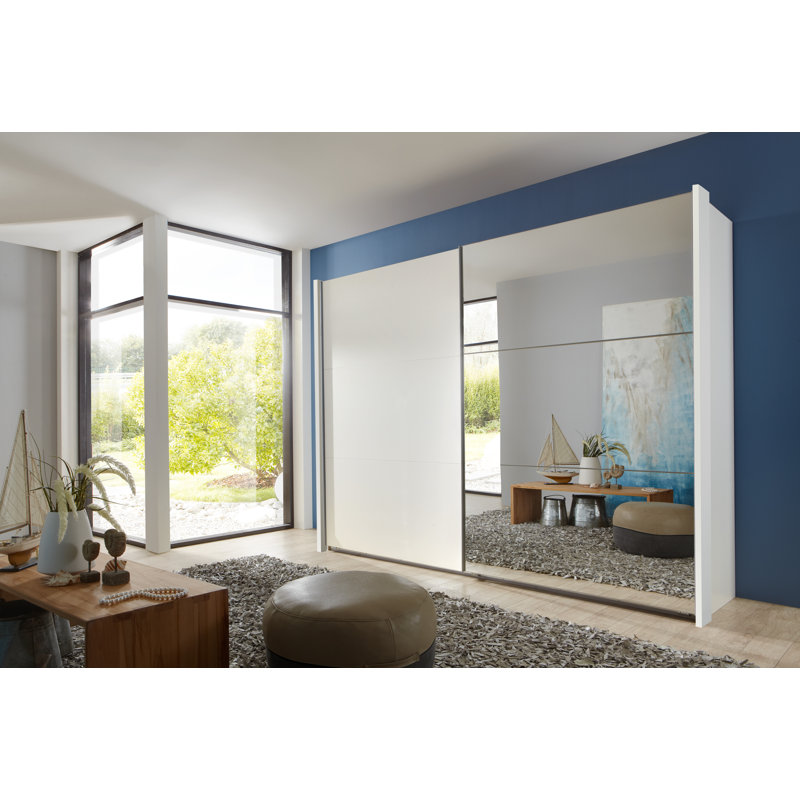 Barbuda 2 Door Manufactured Wood Wardrobe, 236cm H x 250cm W x 65cm D