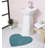 Schoenberger Heart Shape Bath Rug 25"x25"-1611439370