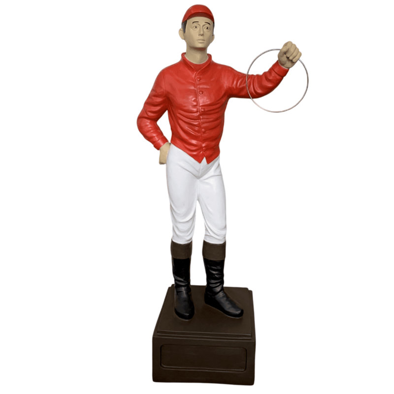 Statue de jardin classique, rouge, mat, 36 po de hauteur
