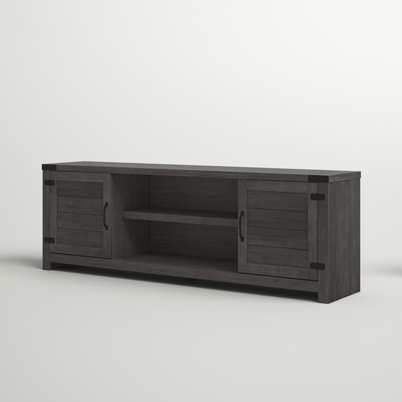 Guadalupe Unfinished TV Stand, Weathered Gray