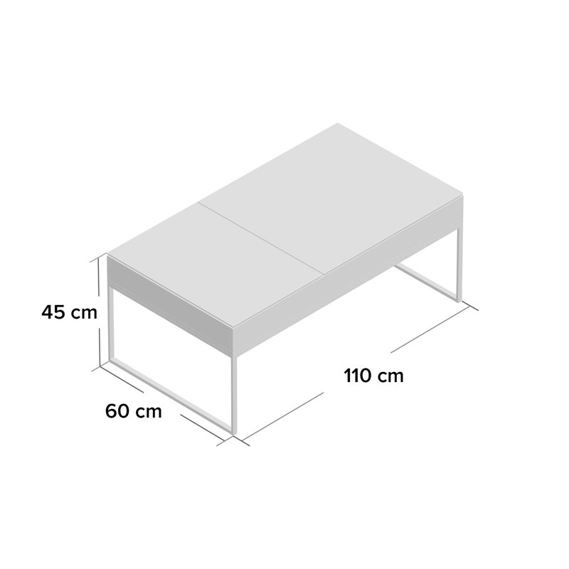 Kalie Lift Top Sled Coffee Table