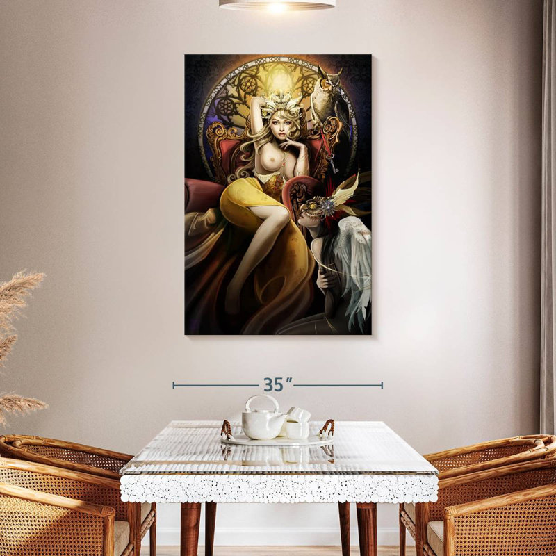 Fettered Queen Topless, 48" H x 32" W