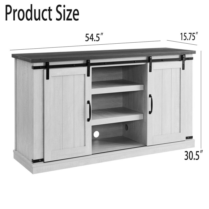 Crédence de rangement l 54,5 po Yareily