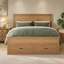 Structure de lit avec rangement moderne en bois avec 6 tiroirs, lit plateforme avec support en lattes de bois-1826926437