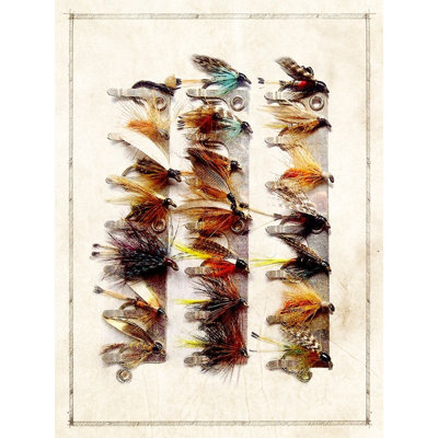 ArtDirect GI ArtLab Gallery Wrapped Canvas Art Titled: Fly Fishing Lures