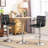 Pete Swivel Upholstered Adjustable Height Counter Stool with Metal Frame-1811846404
