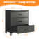 29.5'' W Metal Garage Tool Storage Cabinet with Wheels and 3 Drawers.