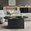 Table basse, table basse en forme de nuage avec tiroirs et compartiments de rangement.-1224381987