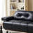Bauhaus Retro Straight Black Sofa
