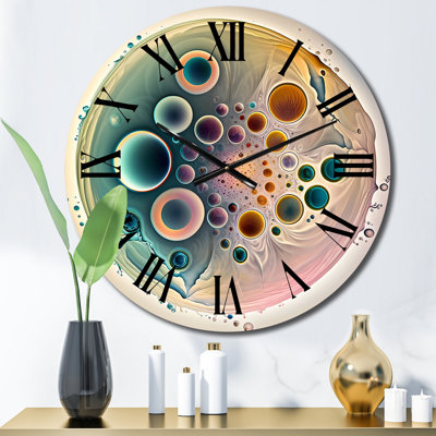 Horloge murale douce Cymatics Mandala III