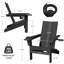 Chaise Adirondack pliante Wolak avec porte-gobelet-762678910