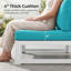 Ensemble de meubles de patio en aluminium 11 pièces avec table de feu et ensemble modulaire d'extérieur pour conversation avec chaises longues de patio 11 pièces-819513029
