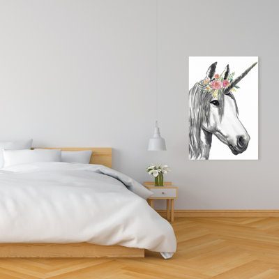 Licorne - Toile illustrative cheval pour la décoration intérieure | Art
