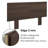 Ashton Collection Bedroom - Platform Bed with Headboard and Nightstand (1) – Easy Assembly, No Box Spring Required-311977711