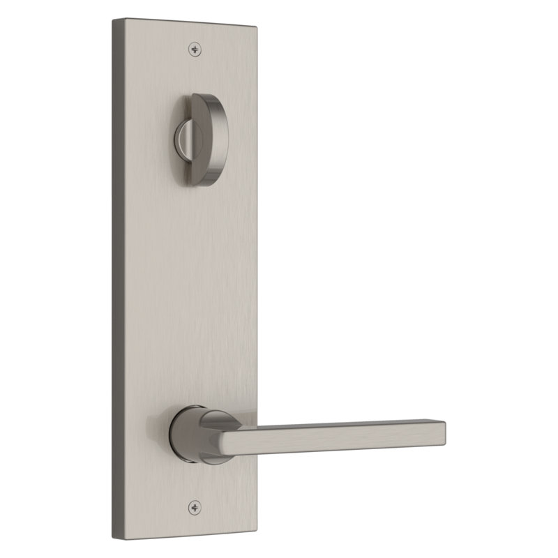 Baldwin Santa Cruz Emergency Egress Handleset, Satin Nickel