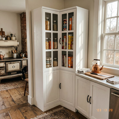 78.9"H Corner China Cabinet