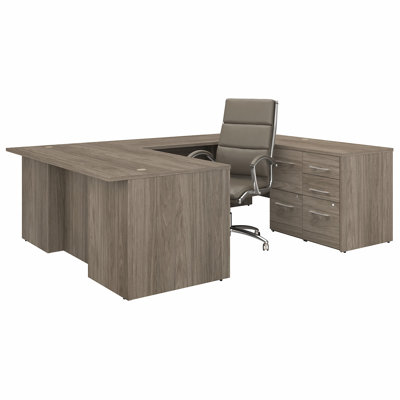 Ensemble de bureau de bureau en U 5 pièces avec chaise Office 500
