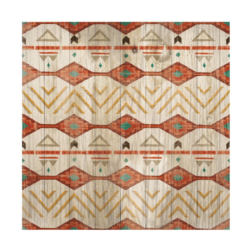 Southwest Pattern Abstract Canvas Art in Multicolor