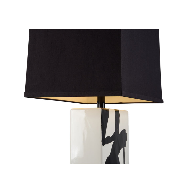 Abstract Composition Table Lamp, Black