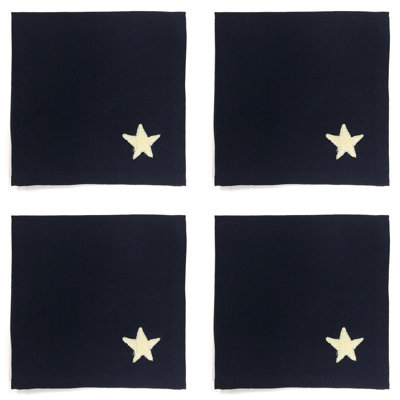  Star Spangled Napkin Blue Set of 4