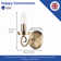 Grazian Traditional Wall Light Fitting with Scroll Arm and Pull Switch