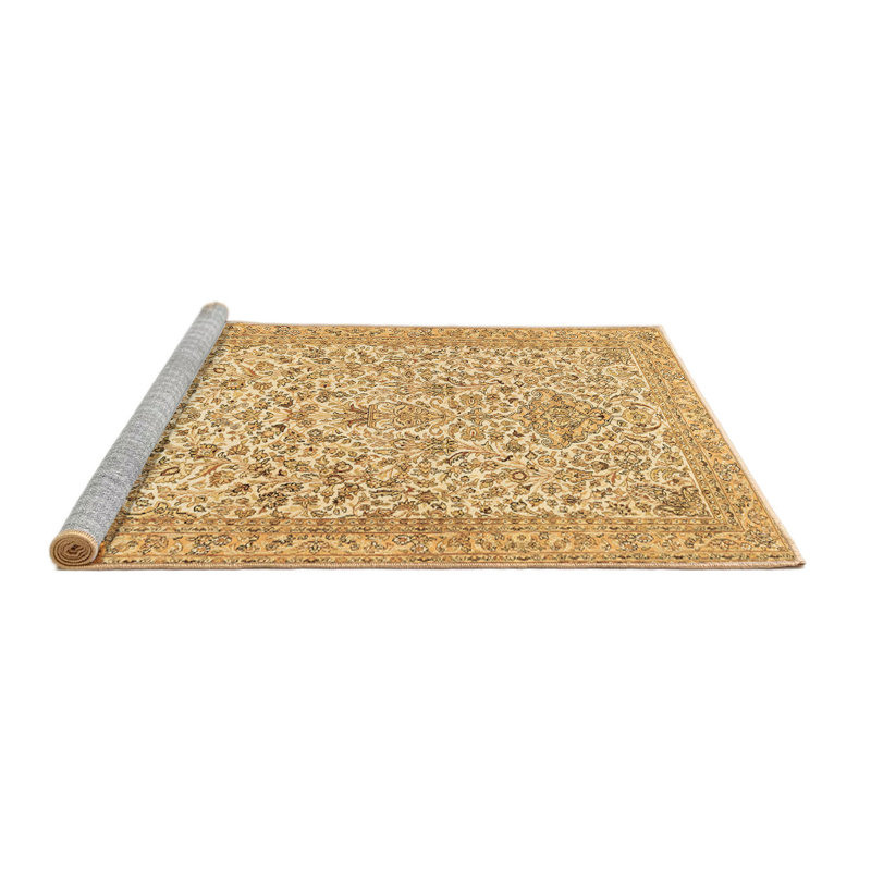 Lucson Washable Floral Indoor Rug, Round 3'