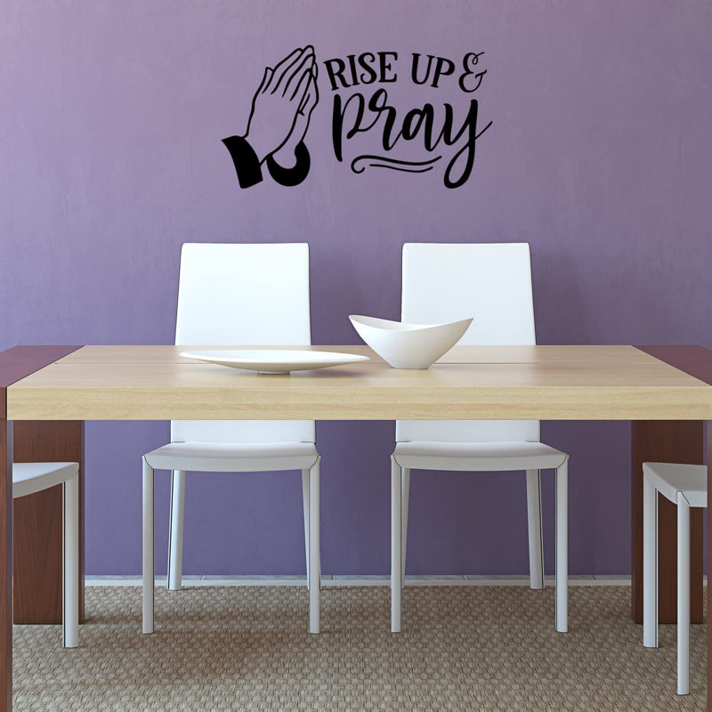 Text & Numbers Non-Wall Damaging Wall Decal, Black, 15" H x 27.5" W
