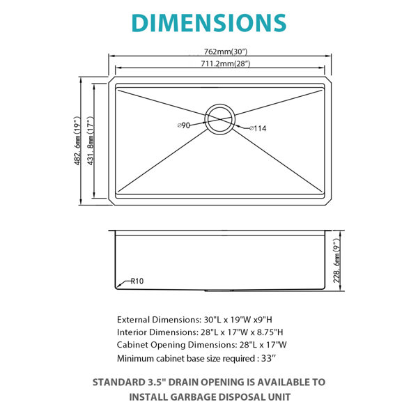 Dimensions du produit
