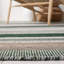 Tapis rayé vert / gris Dhurries-62440681