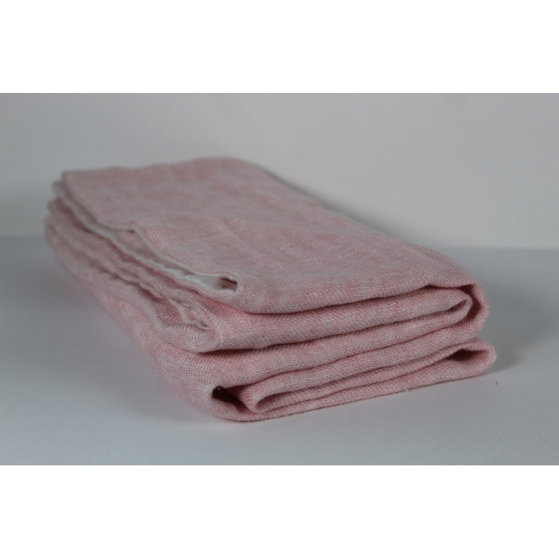Garment Washed Reversible Duvet Cover, Pink