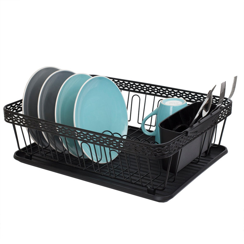Arriya Black Stainless Steel Dish Rack