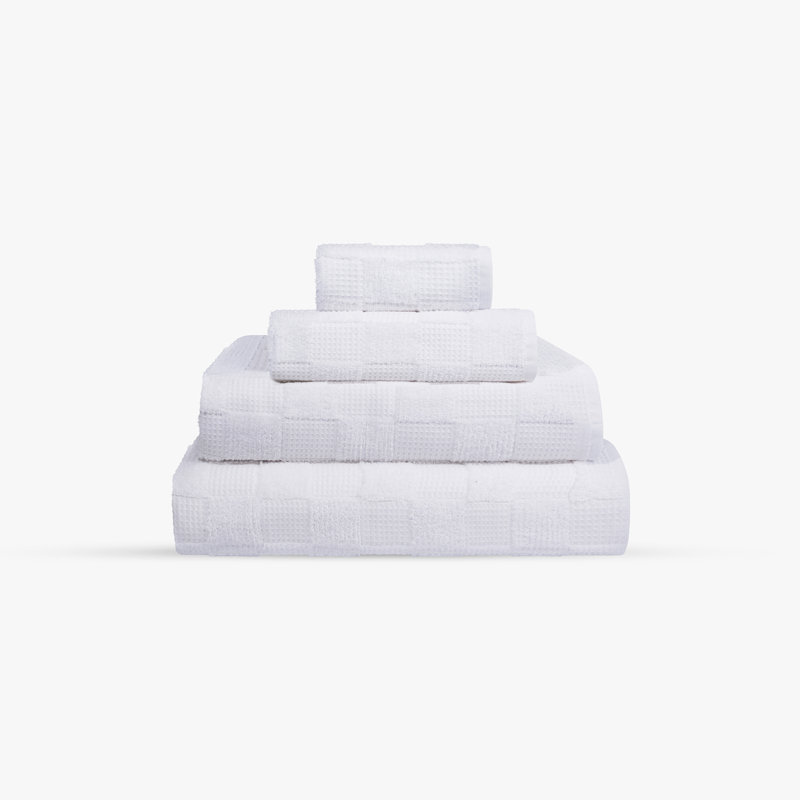 Ensemble de serviettes de bain turc 2 pièces Taylorlynn, Blanc